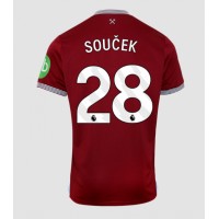 West Ham United Tomas Soucek #28 Domáci futbalový dres 2025-26 Krátky Rukáv